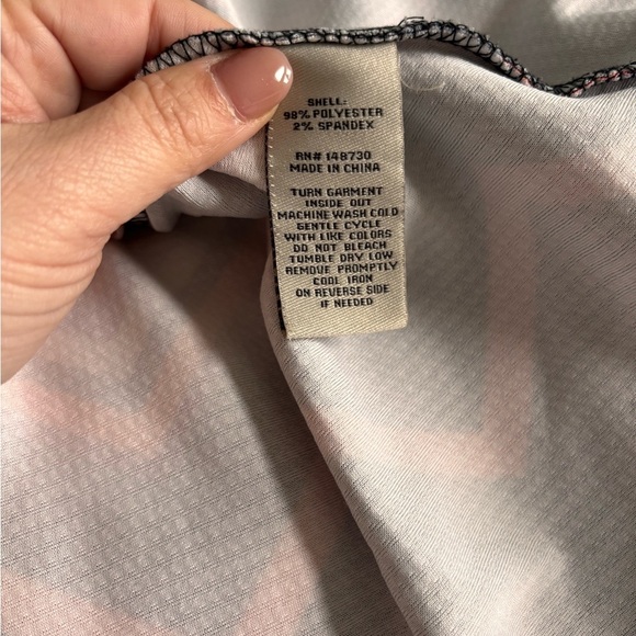 Retro Chevron Patterned Skirt - Salmon and Black - Picture 3 of 6